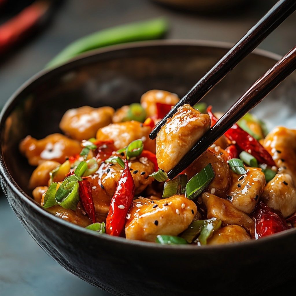 asiatische Küche, traditionelles Essen, Stäbchen